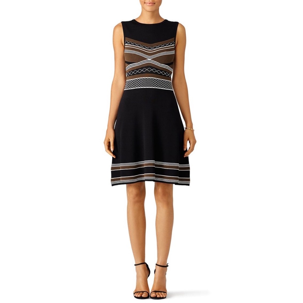 Shoshanna Women's Bandage Sleeveless Olive Ava Dress Medium